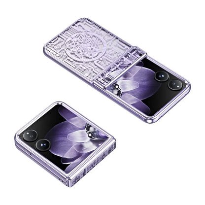 For Xiaomi Mix Flip 5G Case Mechanical Legend Electroplating PC Phone Cover