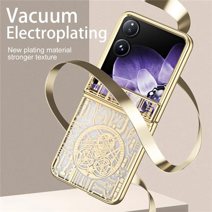 For Xiaomi Mix Flip 5G Case Mechanical Legend Electroplating PC Phone Cover