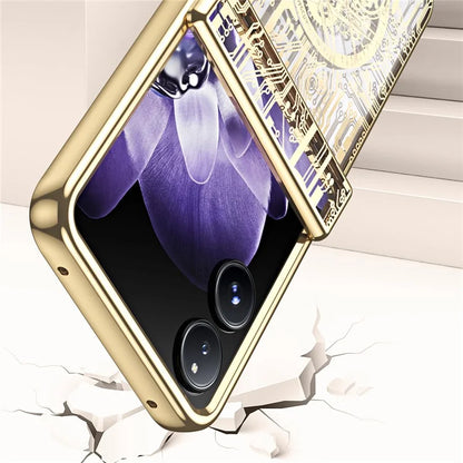 For Xiaomi Mix Flip 5G Case Mechanical Legend Electroplating PC Phone Cover