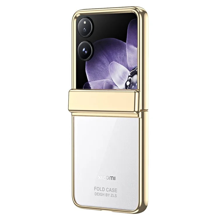 For Xiaomi Mix Flip 5G Case Electroplating PC Folding Phone Cover