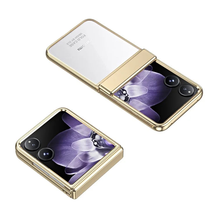For Xiaomi Mix Flip 5G Case Electroplating PC Folding Phone Cover