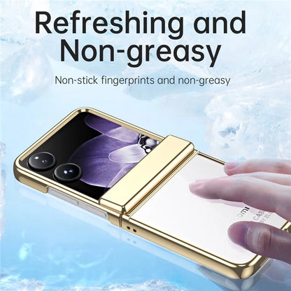 For Xiaomi Mix Flip 5G Case Electroplating PC Folding Phone Cover
