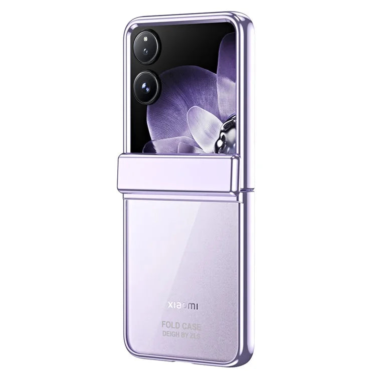For Xiaomi Mix Flip 5G Case Electroplating PC Folding Phone Cover