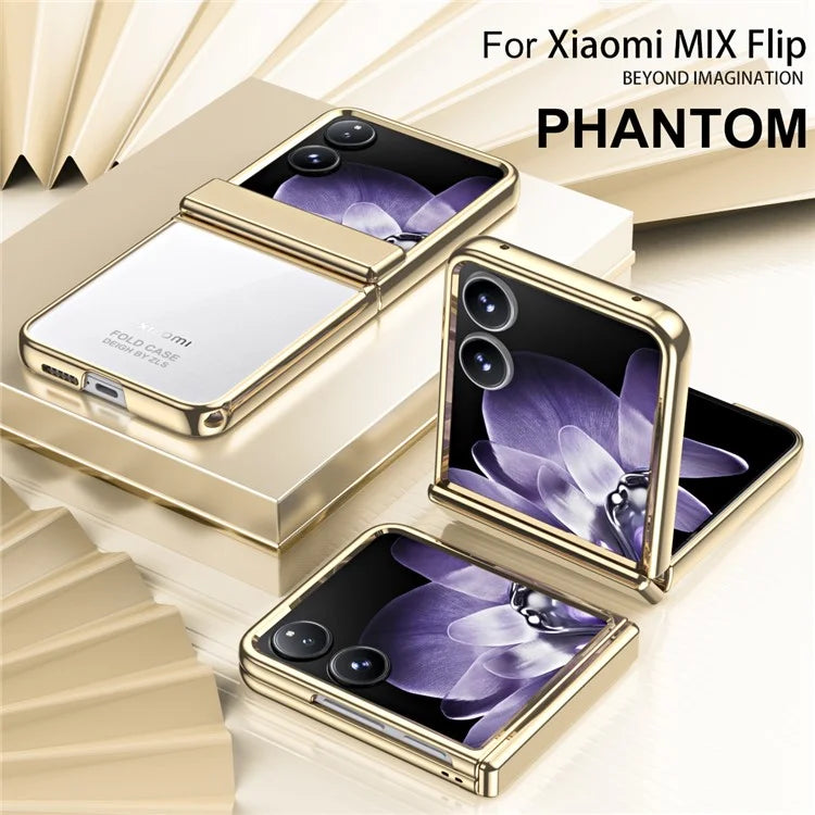 For Xiaomi Mix Flip 5G Case Electroplating PC Folding Phone Cover