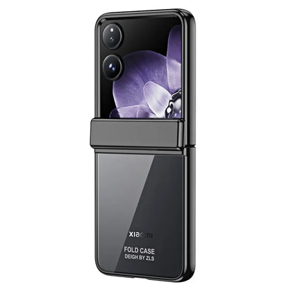 For Xiaomi Mix Flip 5G Case Electroplating PC Folding Phone Cover