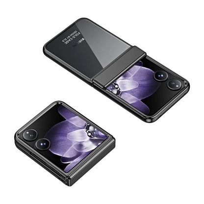 For Xiaomi Mix Flip 5G Case Electroplating PC Folding Phone Cover