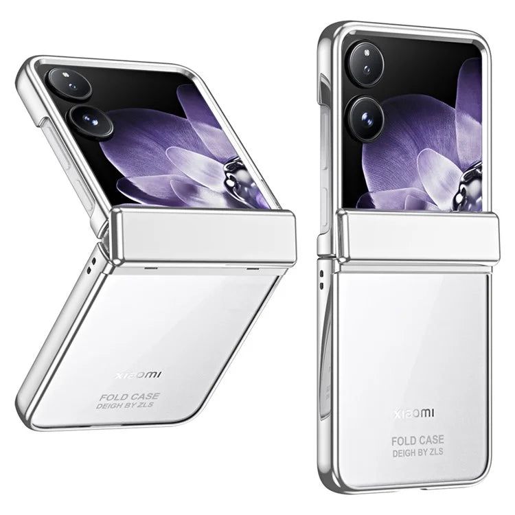For Xiaomi Mix Flip 5G Case Electroplating PC Folding Phone Cover