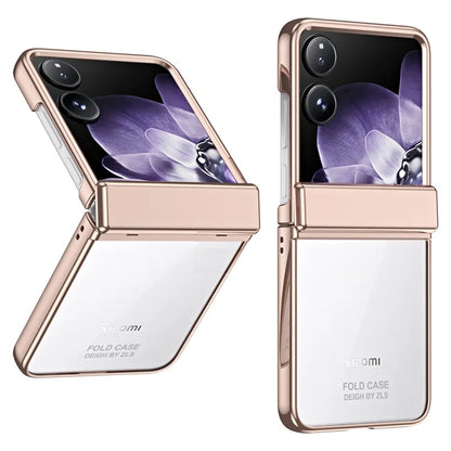 For Xiaomi Mix Flip 5G Case Electroplating PC Folding Phone Cover