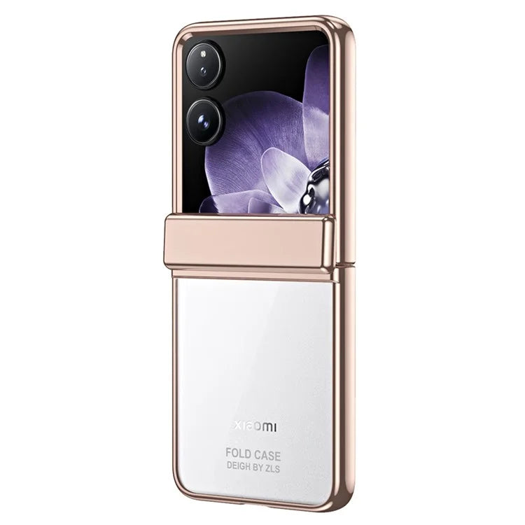 For Xiaomi Mix Flip 5G Case Electroplating PC Folding Phone Cover