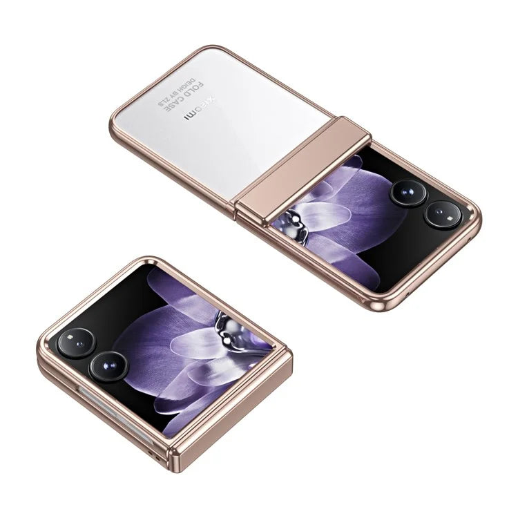 For Xiaomi Mix Flip 5G Case Electroplating PC Folding Phone Cover