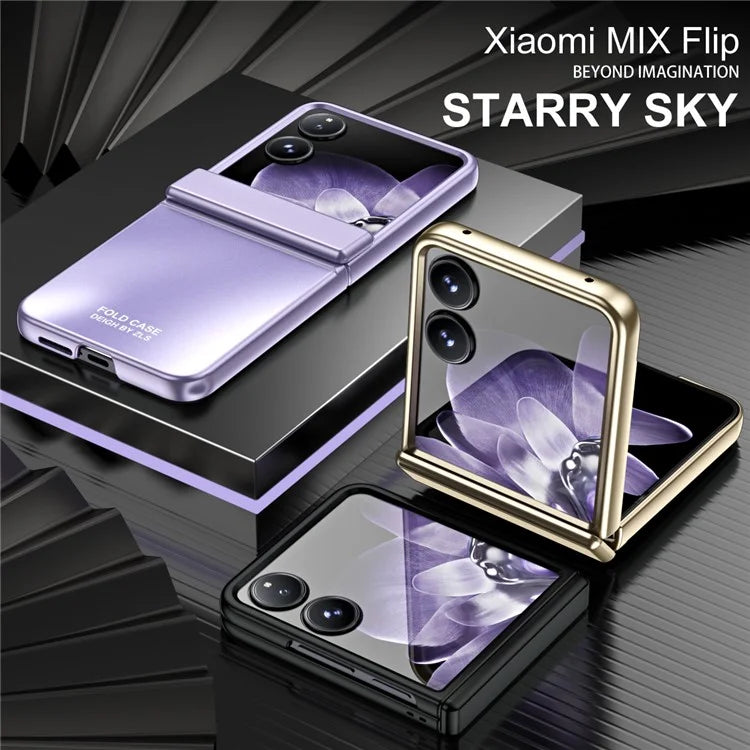 For Xiaomi Mix Flip 5G Case Electroplating Hard PC Protective Phone Cover