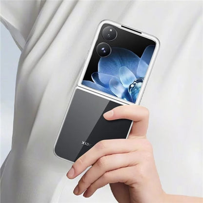 For Xiaomi Mix Flip 5G Case Electroplating Transparent PC Phone Cover