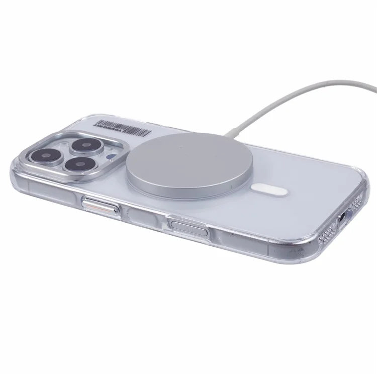 For iPhone 16 Pro Case Compatible with MagSafe Clear PC Phone Cover