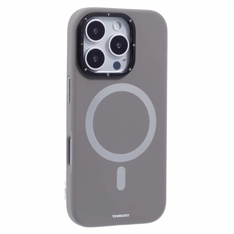 YOUNGKIT For iPhone 16 Pro Max Case Compatible with MagSafe Lens Kickstand Silicone Phone Cover