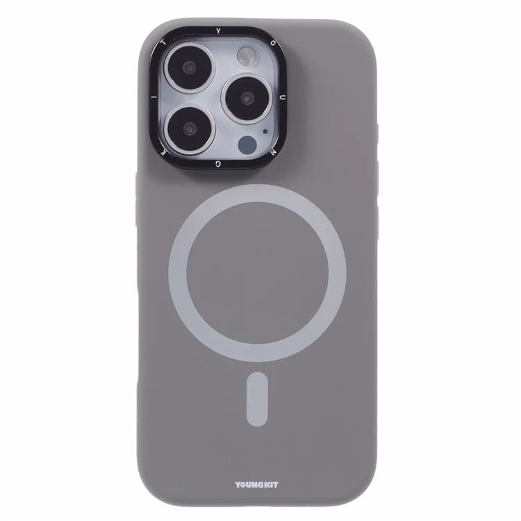 YOUNGKIT For iPhone 16 Pro Max Case Compatible with MagSafe Lens Kickstand Silicone Phone Cover