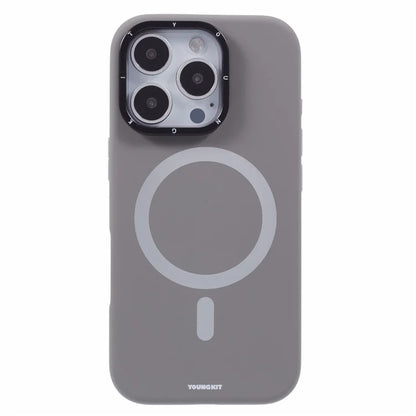 YOUNGKIT For iPhone 16 Pro Max Case Compatible with MagSafe Lens Kickstand Silicone Phone Cover