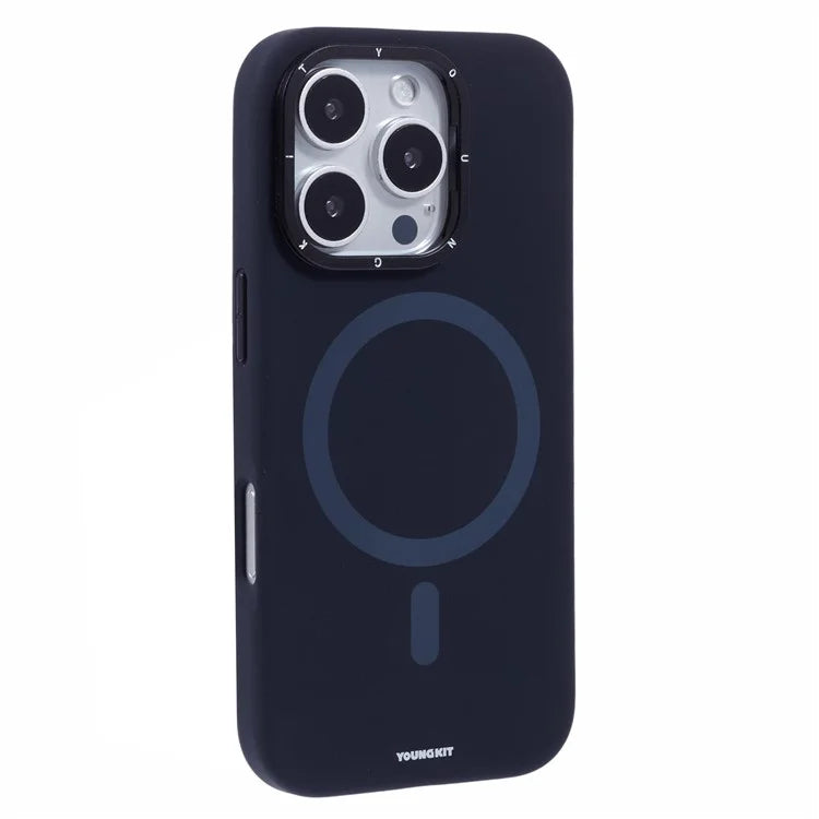 YOUNGKIT For iPhone 16 Pro Max Case Compatible with MagSafe Lens Kickstand Silicone Phone Cover