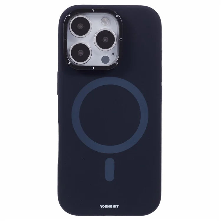 YOUNGKIT For iPhone 16 Pro Max Case Compatible with MagSafe Lens Kickstand Silicone Phone Cover