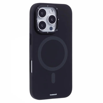 YOUNGKIT For iPhone 16 Pro Max Case Compatible with MagSafe Lens Kickstand Silicone Phone Cover