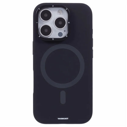 YOUNGKIT For iPhone 16 Pro Max Case Compatible with MagSafe Lens Kickstand Silicone Phone Cover
