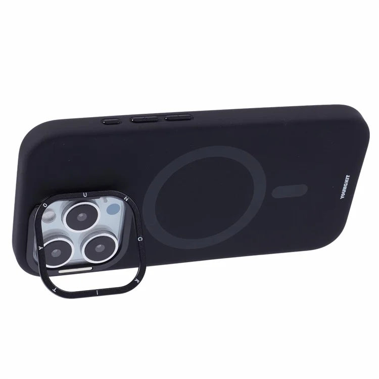YOUNGKIT For iPhone 16 Pro Max Case Compatible with MagSafe Lens Kickstand Silicone Phone Cover