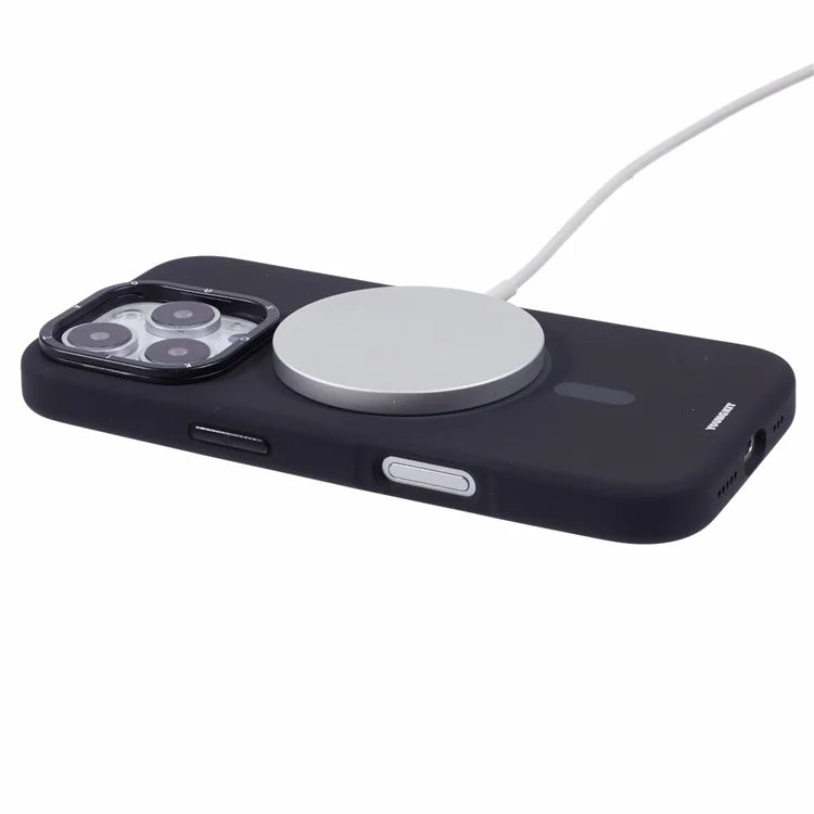 YOUNGKIT For iPhone 16 Pro Max Case Compatible with MagSafe Lens Kickstand Silicone Phone Cover