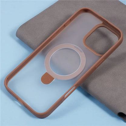 X-LEVEL PITHY STONE II For iPhone 16 Pro Max Magnetic Case PC+TPU Back Cover Kickstand