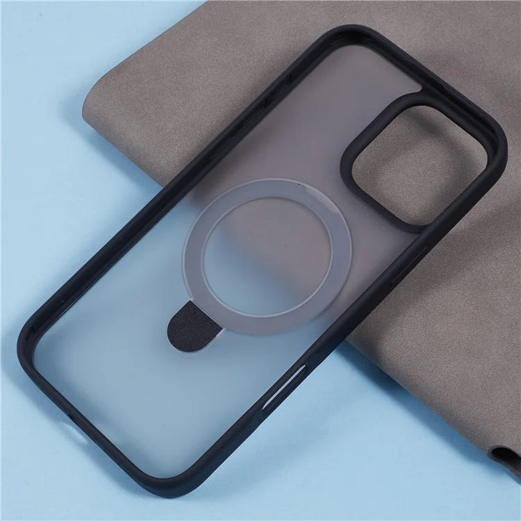 X-LEVEL PITHY STONE II For iPhone 16 Pro Max Magnetic Case PC+TPU Back Cover Kickstand