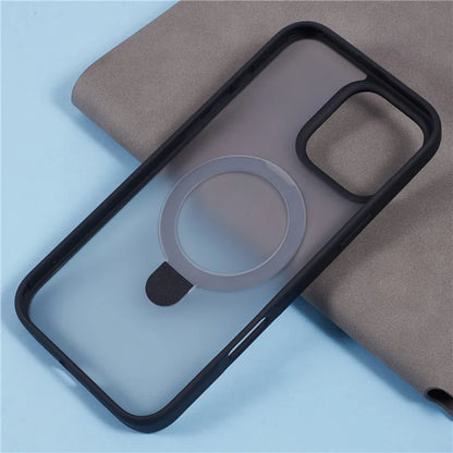 X-LEVEL PITHY STONE II For iPhone 16 Pro Max Magnetic Case PC+TPU Back Cover Kickstand
