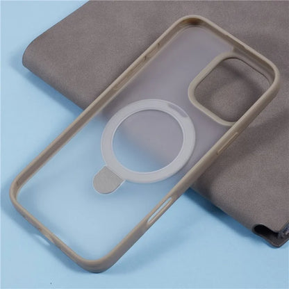X-LEVEL PITHY STONE II For iPhone 16 Pro Max Magnetic Case PC+TPU Back Cover Kickstand