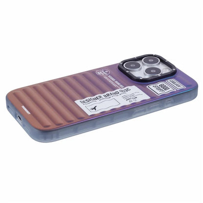 YOUNGKIT For iPhone 16 Pro Max Case Suitcase Style TPU + Aluminium Alloy Laser Gradient Phone Cover