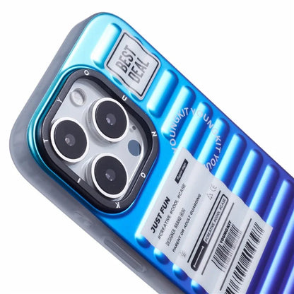 YOUNGKIT For iPhone 16 Pro Max Case Suitcase Style TPU + Aluminium Alloy Laser Gradient Phone Cover
