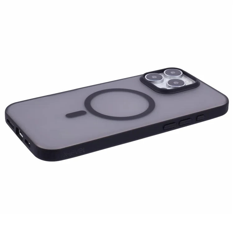 X-LEVEL For iPhone 16 Pro Max Magnetic Case PC+TPU Matte Anti-Drop Cell Phone Cover