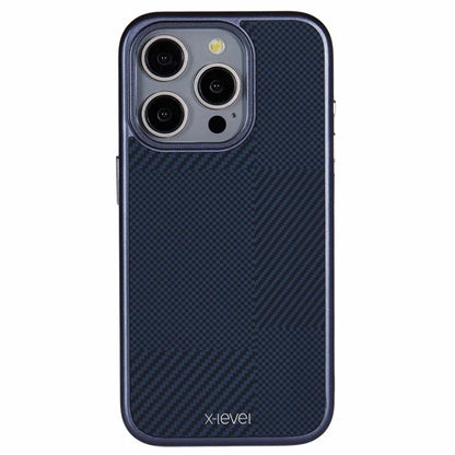 X-LEVEL For iPhone 16 Pro Max Magnetic Case Hard PC Phone Cover Carbon Nano-Fiber Texture