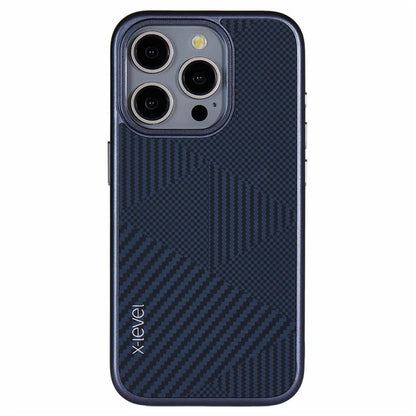 X-LEVEL For iPhone 16 Pro Magnetic Case Rhombus Splicing Texture Hard PC Phone Cover