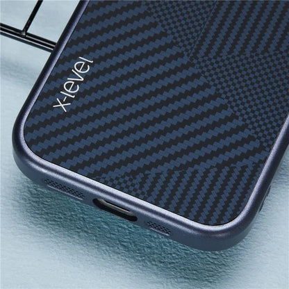 X-LEVEL For iPhone 16 Pro Magnetic Case Rhombus Splicing Texture Hard PC Phone Cover