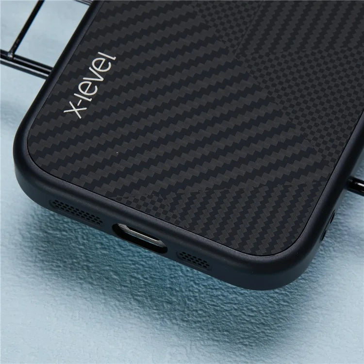 X-LEVEL For iPhone 16 Pro Magnetic Case Rhombus Splicing Texture Hard PC Phone Cover