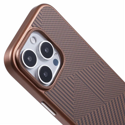 X-LEVEL For iPhone 16 Pro Magnetic Case Rhombus Splicing Texture Hard PC Phone Cover