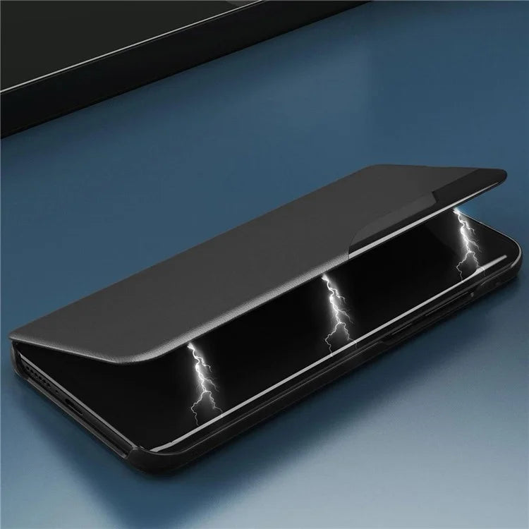 For iPhone 16 Pro Max Case View Window Full Protection Leather Phone Cover