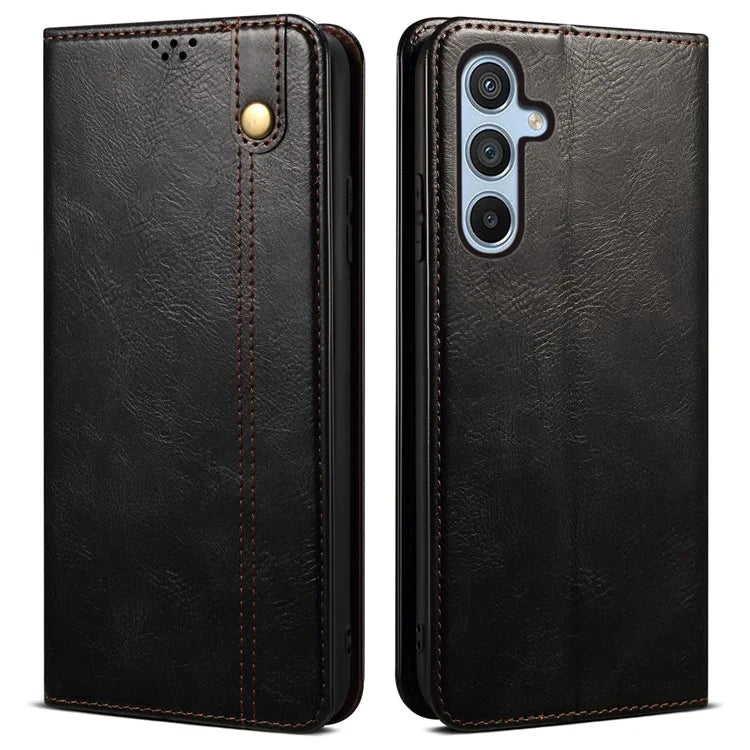 For Samsung Galaxy A16 5G Case Crazy Horse Texture Waxy Leather Wallet Stand Cover