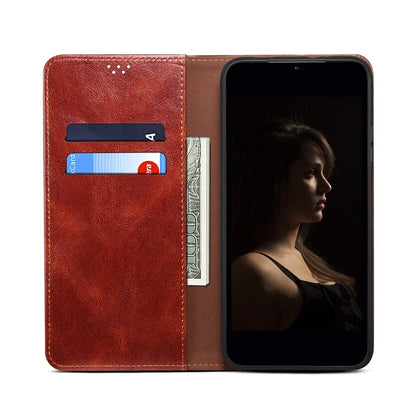 For Samsung Galaxy A16 5G Case Crazy Horse Texture Waxy Leather Wallet Stand Cover