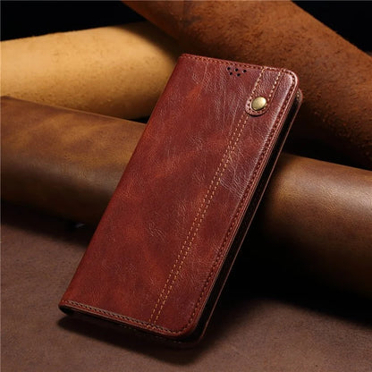 For Samsung Galaxy A16 5G Case Crazy Horse Texture Waxy Leather Wallet Stand Cover