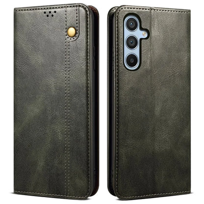 For Samsung Galaxy A16 5G Case Crazy Horse Texture Waxy Leather Wallet Stand Cover
