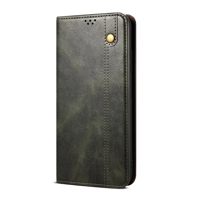 For Samsung Galaxy A16 5G Case Crazy Horse Texture Waxy Leather Wallet Stand Cover