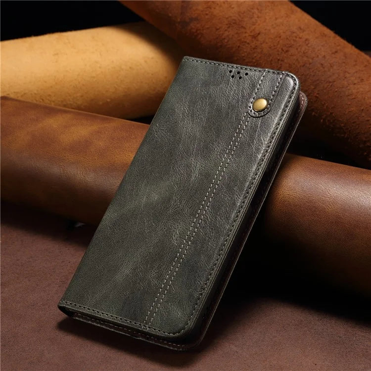 For Samsung Galaxy A16 5G Case Crazy Horse Texture Waxy Leather Wallet Stand Cover