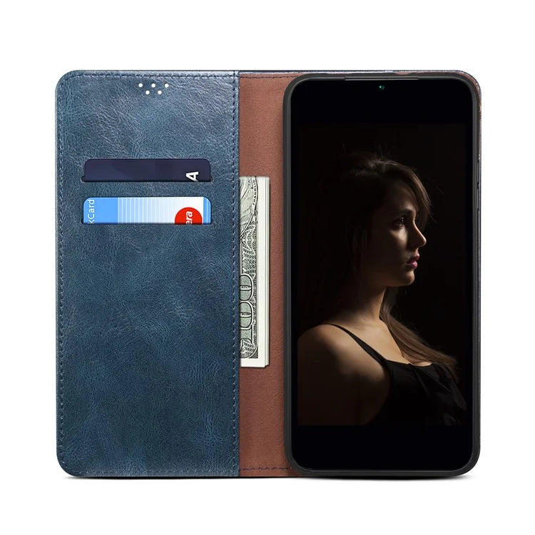 For Samsung Galaxy A16 5G Case Crazy Horse Texture Waxy Leather Wallet Stand Cover