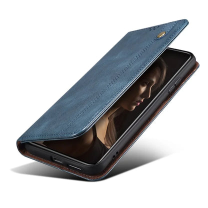 For Samsung Galaxy A16 5G Case Crazy Horse Texture Waxy Leather Wallet Stand Cover