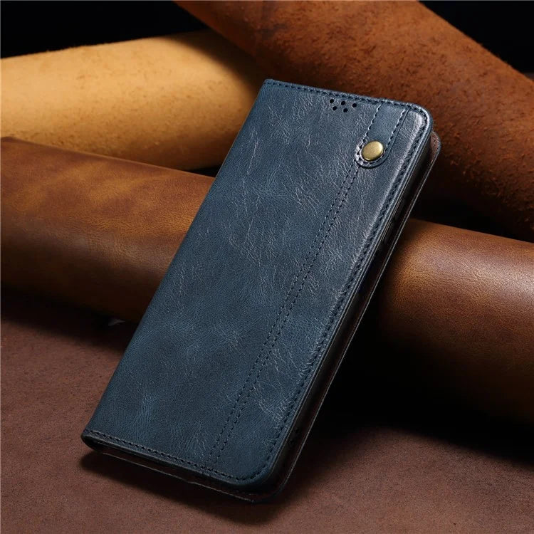 For Samsung Galaxy A16 5G Case Crazy Horse Texture Waxy Leather Wallet Stand Cover