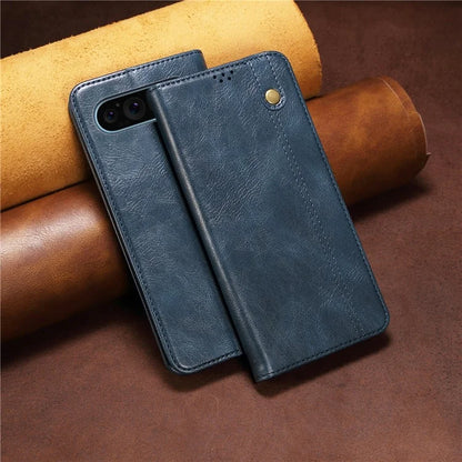 For Google Pixel 9 / Pixel 9 Pro Case Crazy Horse Texture Waxy Leather Wallet Stand Cover