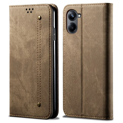 For Samsung Galaxy A06 Case Jeans Cloth Texture Anti-Scratch Leather Stand Phone Cover